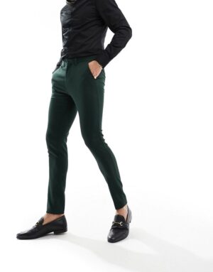 Forest Green Pants with Black Shirt