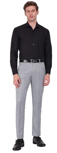 Gray Pants with Black Shirt 