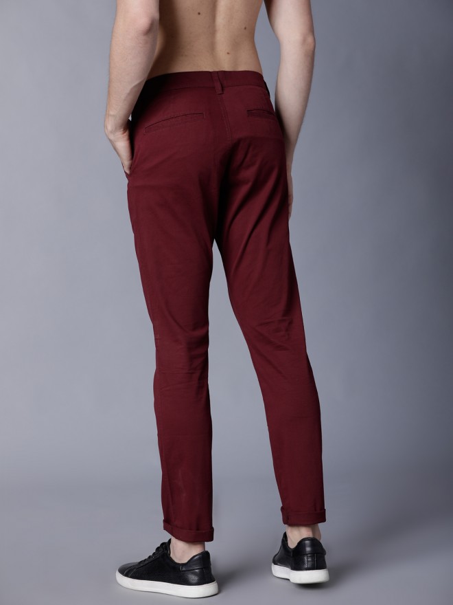 Purple Shirt with Burgundy Pants