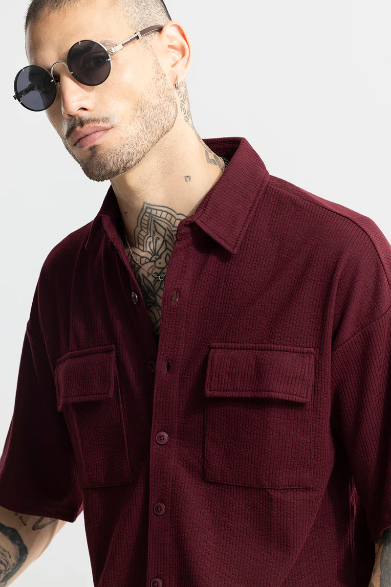 Burgundy Shirt